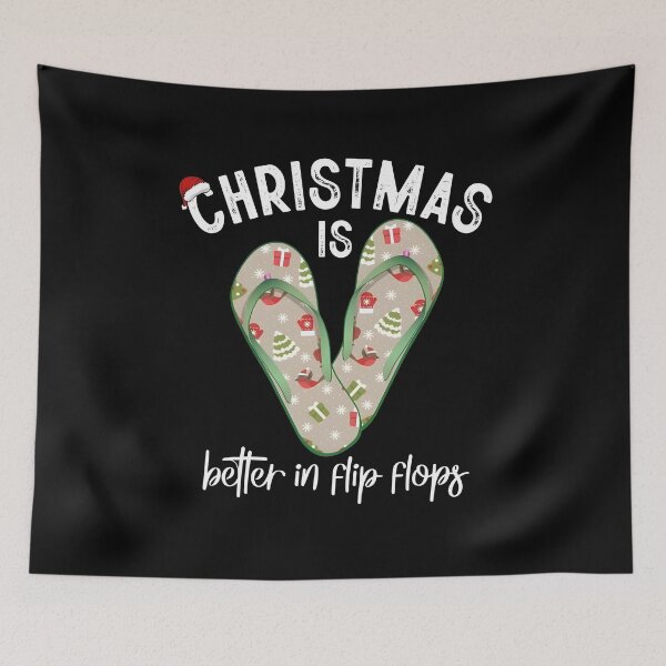 Item preview, Christmas in Flip Flops Beach Holiday Family, Tropical Christmas designed and sold by adoslavduse.