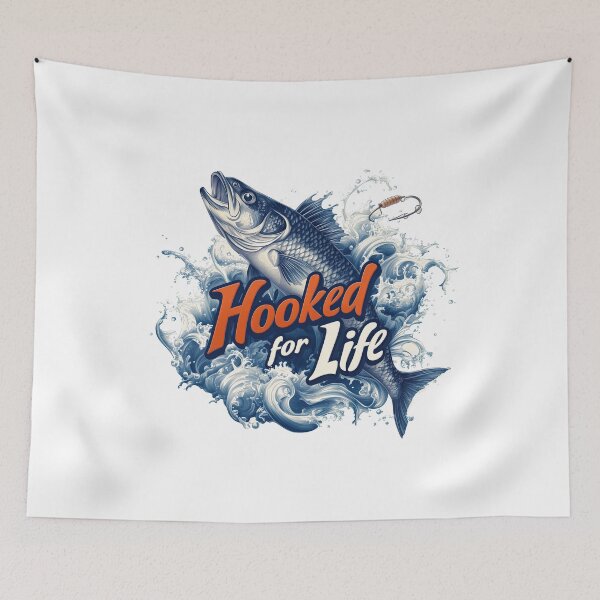 Item preview, Hooked for Life: Dynamic Fishing Art designed and sold by Rui Huang.