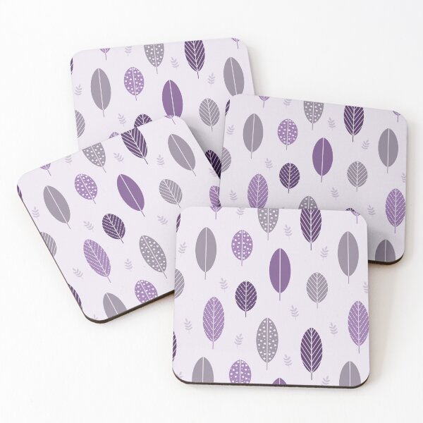Item preview, Cabincore Leaf Pattern in Purple Tones designed and sold by CJ Creations.