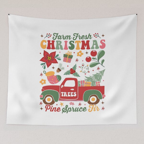 Item preview, Farm Fresh Christmas Tree, Boho Christmas, Retro Christmas designed and sold by adoslavduse.