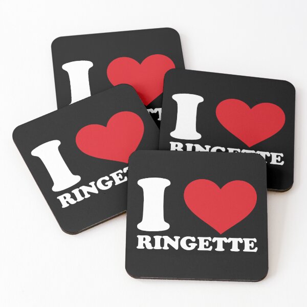 Item preview, I love Ringette - white designed and sold by EmeraldeaArt.