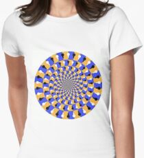 Visual illusion, #VisualIllusion, #visual, #illusion  Women's Fitted T-Shirt