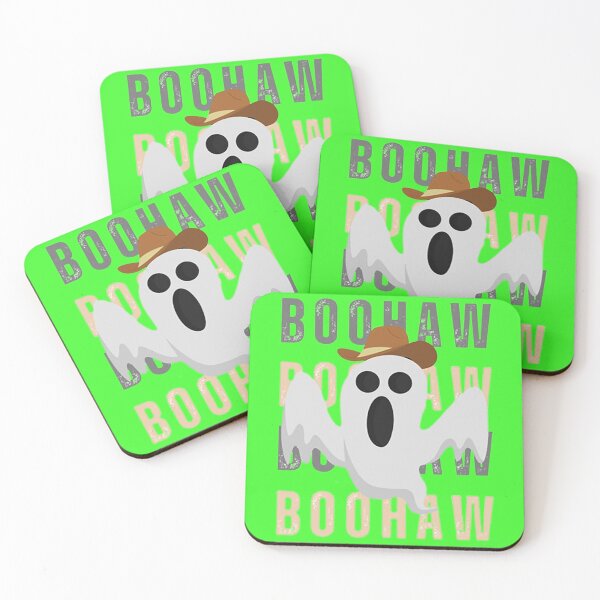 Item preview, boohaw funny halloween ghost cowboy cowgirl designed and sold by patchdaprodusah.