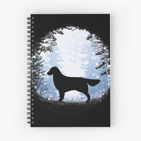 Item preview, “First Snow” Flat Coated Retriever  designed and sold by Spinyflowerart.