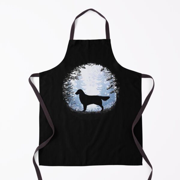 Item preview, “First Snow” Flat Coated Retriever  designed and sold by Spinyflowerart.