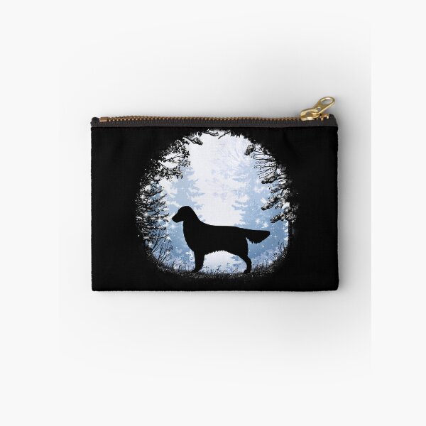 Item preview, “First Snow” Flat Coated Retriever  designed and sold by Spinyflowerart.