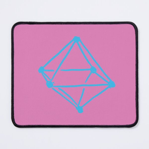 Item preview, Powder Blue Octahedron on Pink designed and sold by MagentaTwilight.