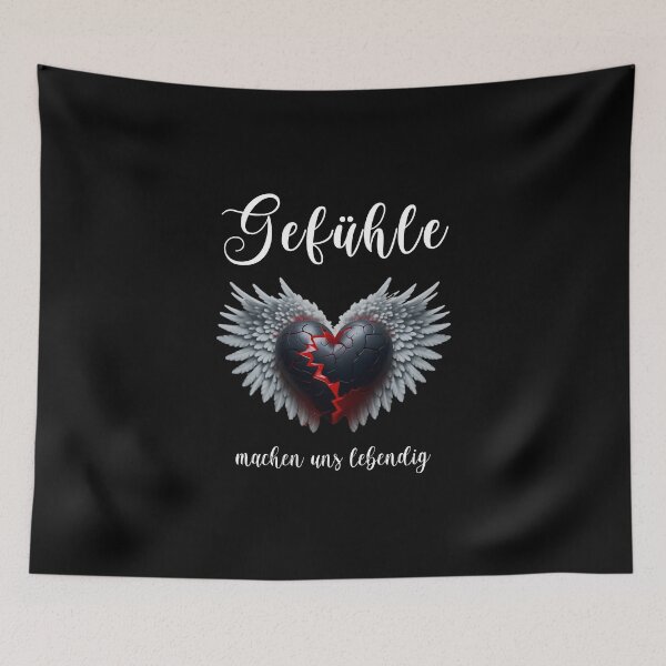 Item preview, Feelings make us alive - wise saying designed and sold by Pflugart.