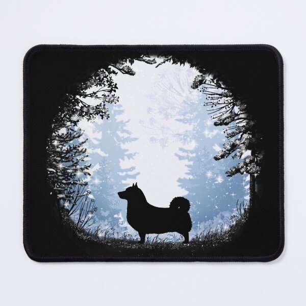 Item preview, “First Snow” Swedish Vallhund designed and sold by Spinyflowerart.