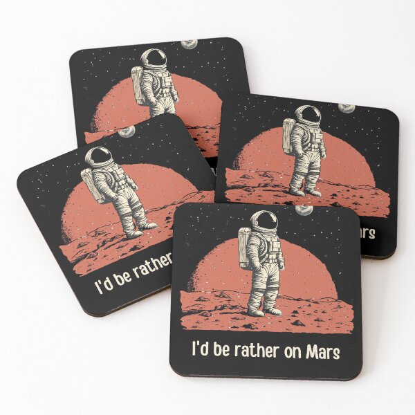 Item preview, Astronaut on Mars Minimalist designed and sold by Paw Design.