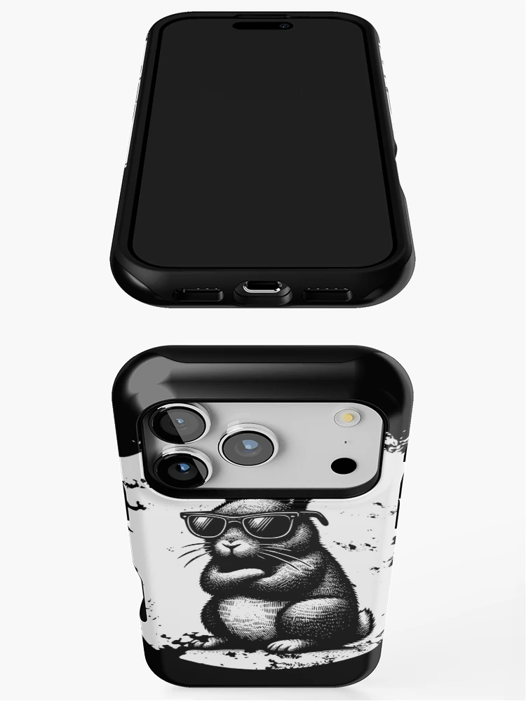 Thumbnail 3 of 4, iPhone Case, Cool Rabbit designed and sold by Ultimate-Rabbit.