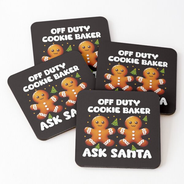 Item preview, Off duty cookie baker ask Santa  designed and sold by Abibless1998.
