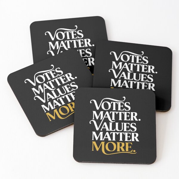 Item preview, Votes Matter Values Matter More Ethical Leadership Civic Message designed and sold by Designer-Girl.