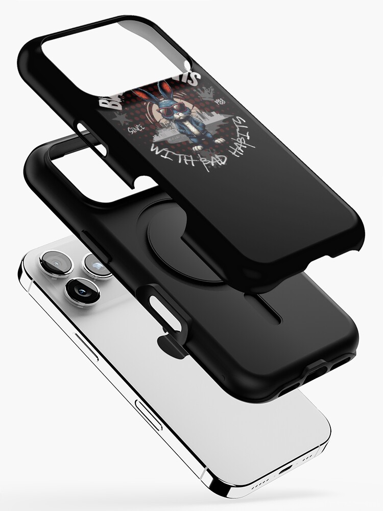 Thumbnail 2 of 4, iPhone Case, Bad Rabbits with Bad Habits designed and sold by Ultimate-Rabbit.