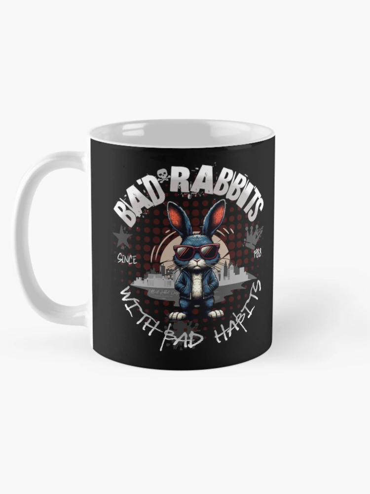Thumbnail 5 of 6, Coffee Mug, Bad Rabbits with Bad Habits designed and sold by Ultimate-Rabbit.