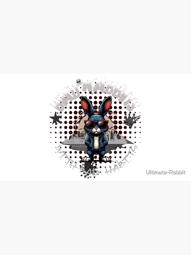 Thumbnail 3 of 3, Cap, Bad Rabbits with Bad Habits designed and sold by Ultimate-Rabbit.