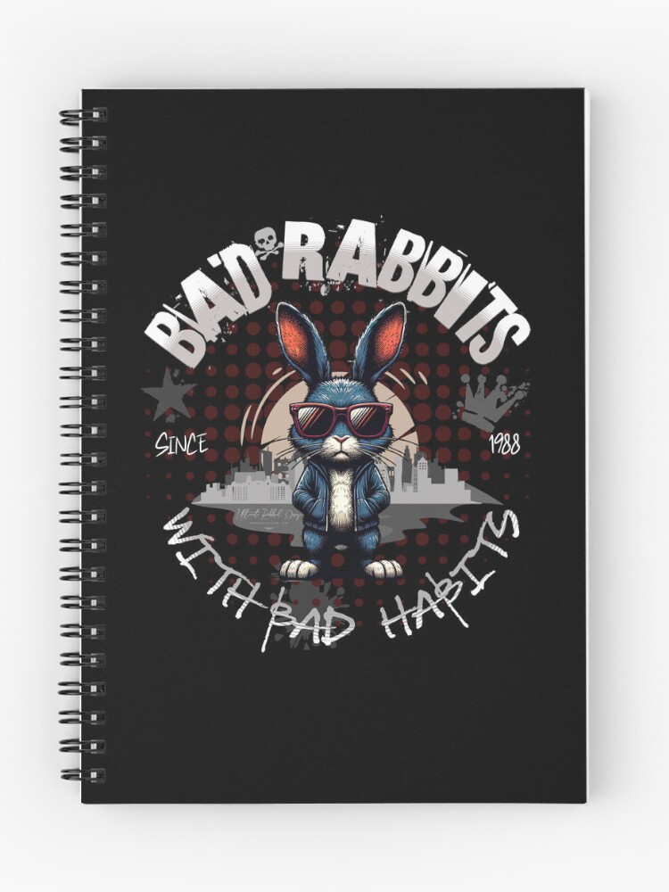 Thumbnail 1 of 3, Journal, Bad Rabbits with Bad Habits designed and sold by Ultimate-Rabbit.