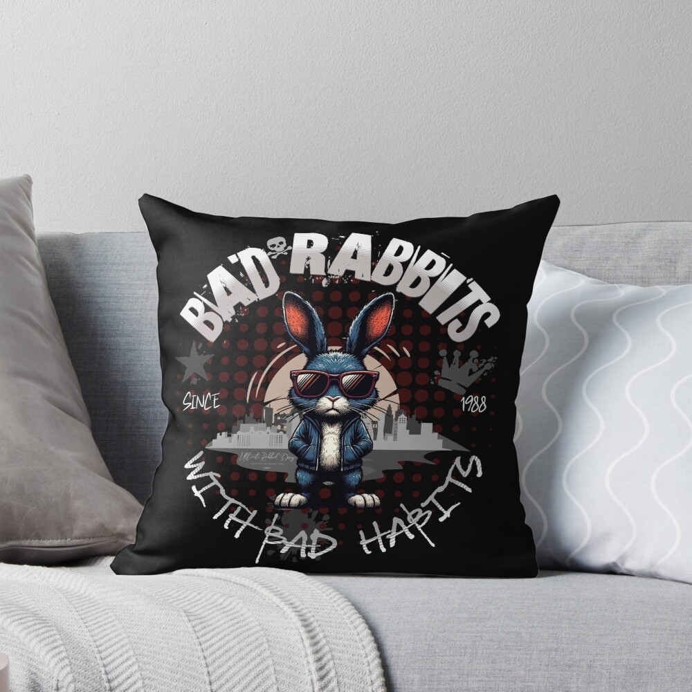 Item preview, Throw Pillow designed and sold by Ultimate-Rabbit.
