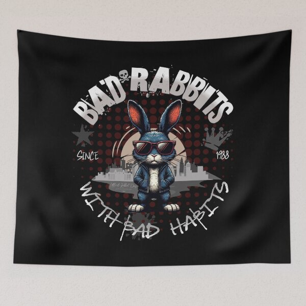 Item preview, Bad Rabbits with Bad Habits designed and sold by Ultimate-Rabbit.
