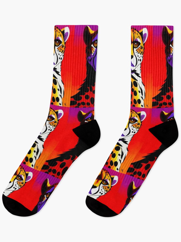 Thumbnail 1 of 5, Socks, Cheetah designed and sold by JamieHolbrook.