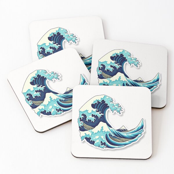 Item preview, Great Wave off Kanagawa Edo Mount Fuji Tokio Japan Fan Art designed and sold by Kia Blaze.