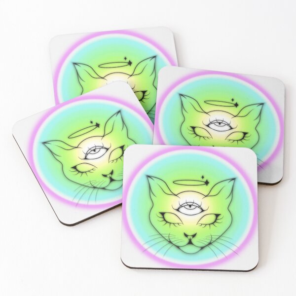 Item preview, Iconic Cat Psychic Angel Sticker Design designed and sold by Visions by  Psyche.