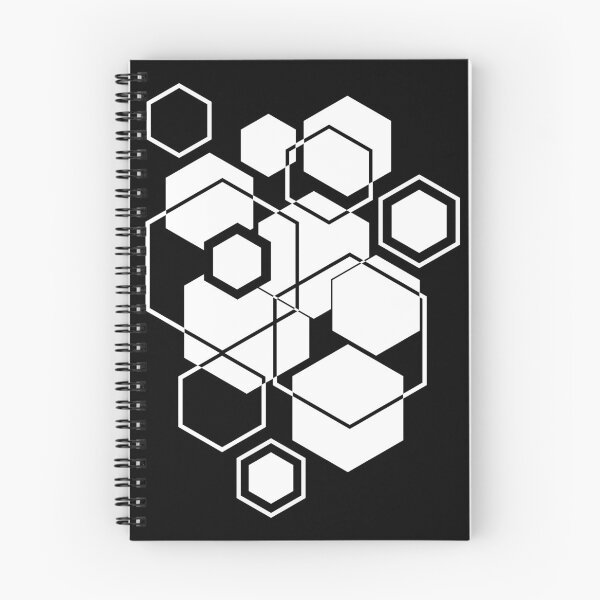 Item preview, Black and White Hexagonal Modern designed and sold by Shapes-Mania.