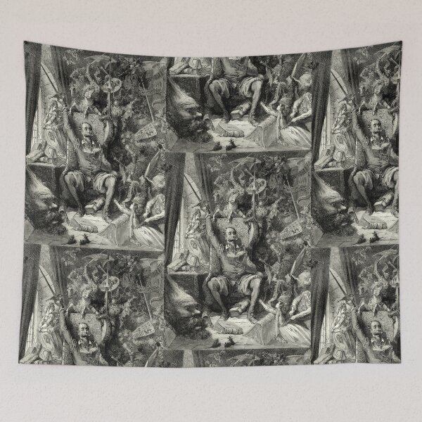 Item preview, Miguel de Cervantes' Don Quixote 1863 - Gustave Doré's illustration designed and sold by portokalis.