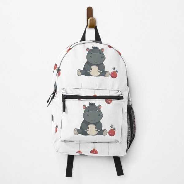Item preview, Moo Deng Thailand, Cute pymmy hippo , with few Christmas Ornaments, Minimalistic style designed and sold by ThaiArtShop.