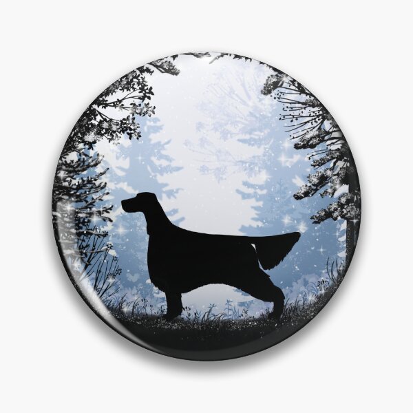Item preview, “First Snow” Irish Setter designed and sold by Spinyflowerart.