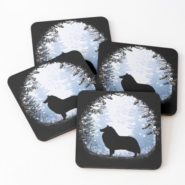 Item preview, “First Snow” Collie (Rough) designed and sold by Spinyflowerart.