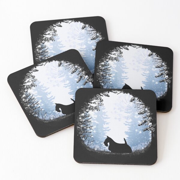 Artikelvorschau, „Erster Schnee“ Scottish Terrier entworfen und verkauft von Spinyflowerart.