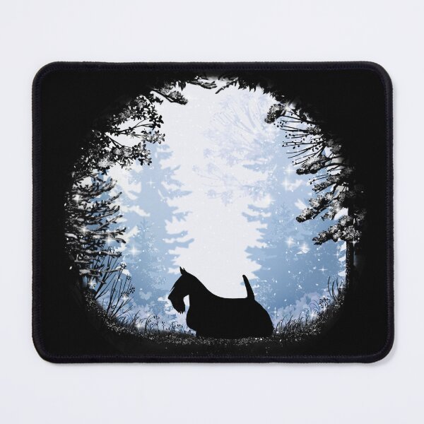 Item preview, “First Snow” Scottish Terrier designed and sold by Spinyflowerart.