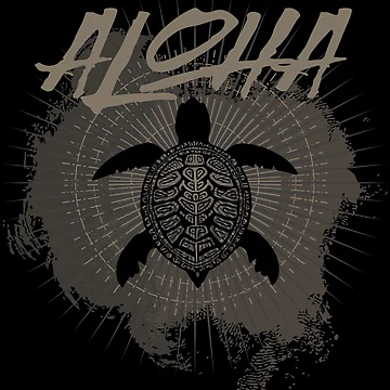 Artwork thumbnail, Aloha turtle by Ultimate-Rabbit