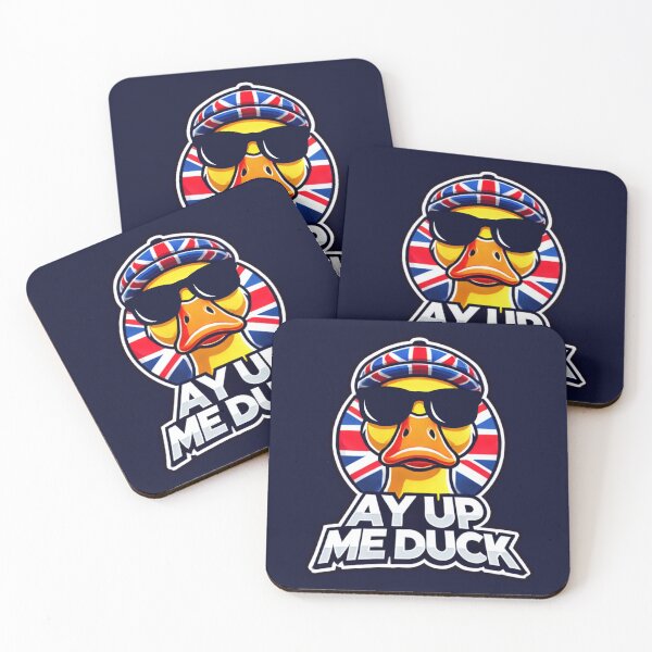 Item preview, Cool British Duck Ay Up Me Duck designed and sold by ModkMerch.