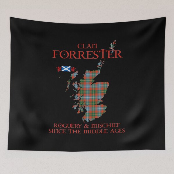 Item preview, Clan Forrester tartan Scotland map Saltire flag and lion rampant scottish designed and sold by Clan1093.