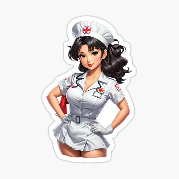 Item preview, Asian Pinup Girl Nurse designed and sold by Bunmigraphics .