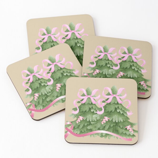 Item preview, Coquette Christmas Tree, Breast Cancer Awareness designed and sold by danaJG.