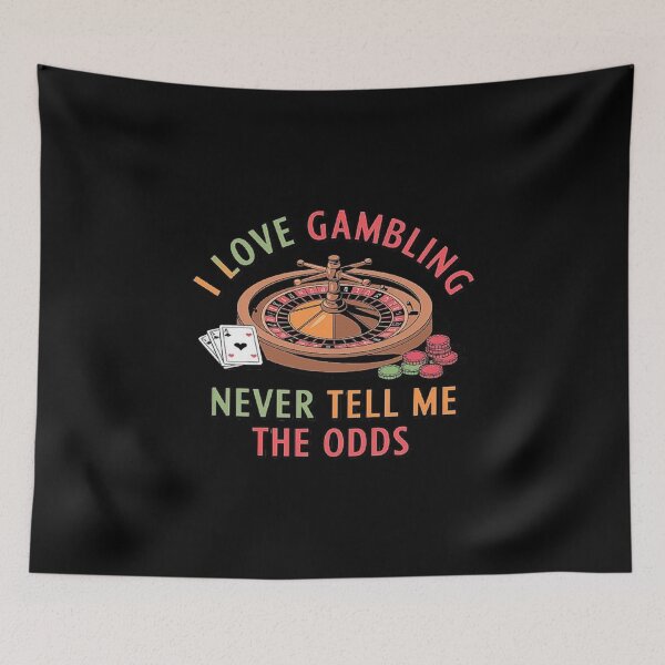 Item preview, I Love Gambling - Roulette Wheel and Poker Art Design designed and sold by love3617.