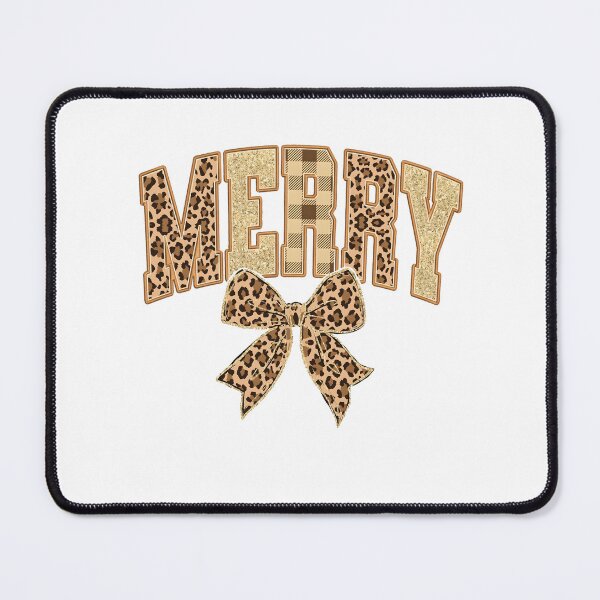 Item preview, Leopard Merry Varsity Merry Leopard, Leopard Coquette Bow Christmas designed and sold by Davidkoci.