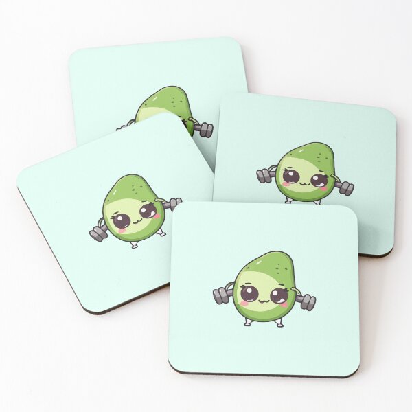 Item preview, Cute Avocado Gym Bros designed and sold by HipsterAnimals.