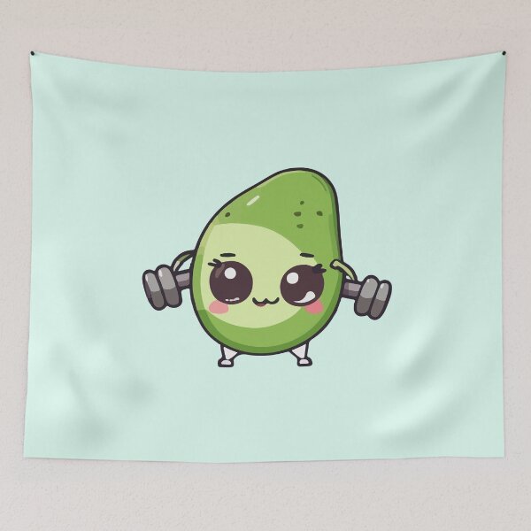 Item preview, Cute Avocado Gym Bros designed and sold by HipsterAnimals.
