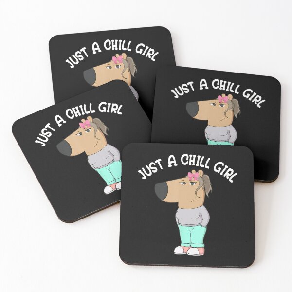 Item preview, Just A Chill Girl Chill Guy Dog Meme designed and sold by LawmanNastasia.
