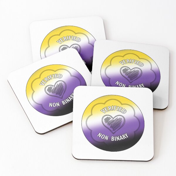 Item preview, VERIFIED NON BINARY designed and sold by Pooja I.