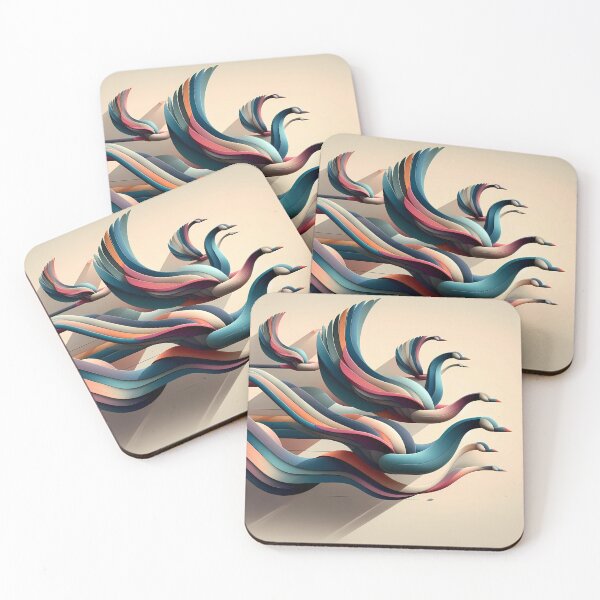 Item preview, Migrating geese designed and sold by Vibranta Studio.
