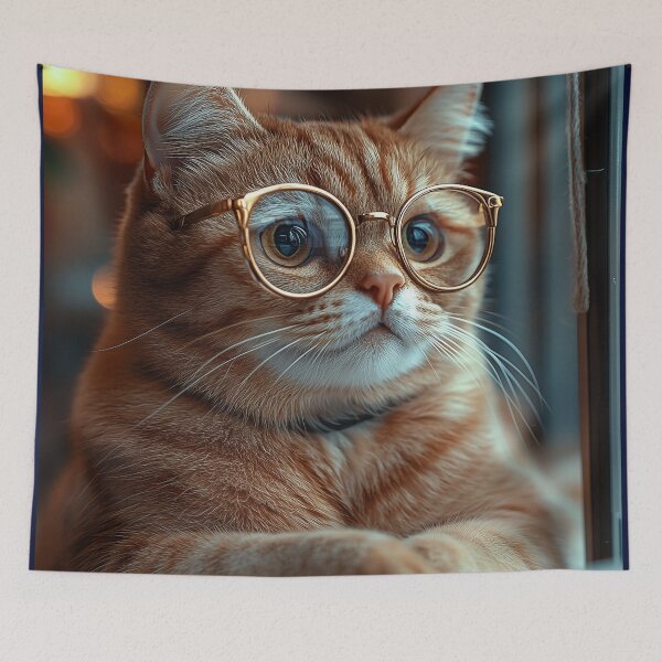 Item preview, A bookish cat… designed and sold by FleurFrench.