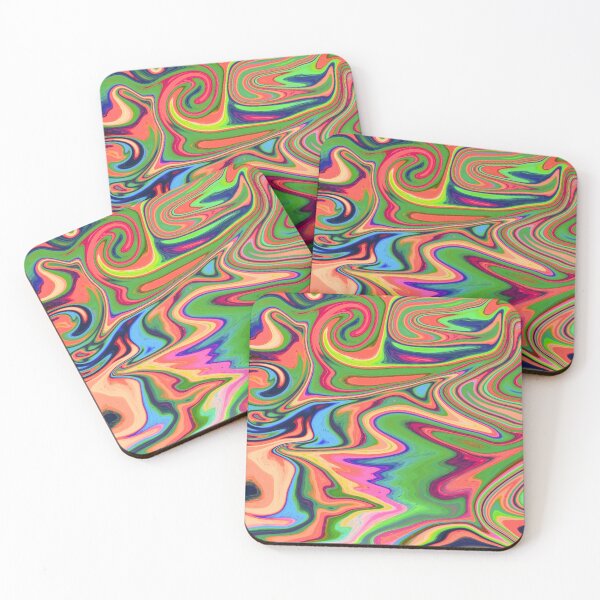 Item preview, Abstract swirl multicolor pattern designed and sold by cutecrazytshirt.