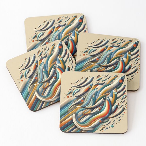 Item preview, School of fish designed and sold by Vibranta Studio.