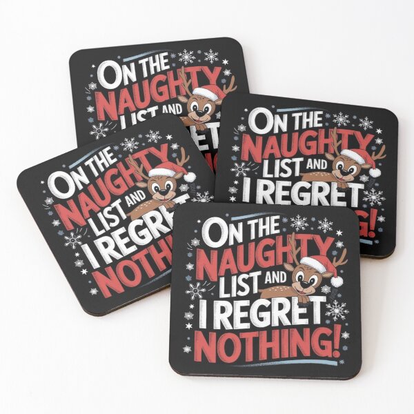 Item preview,  Womens On The Naughty List And I Regret Nothing Reindeer Christmas V-Neck designed and sold by SztylishDesigns.