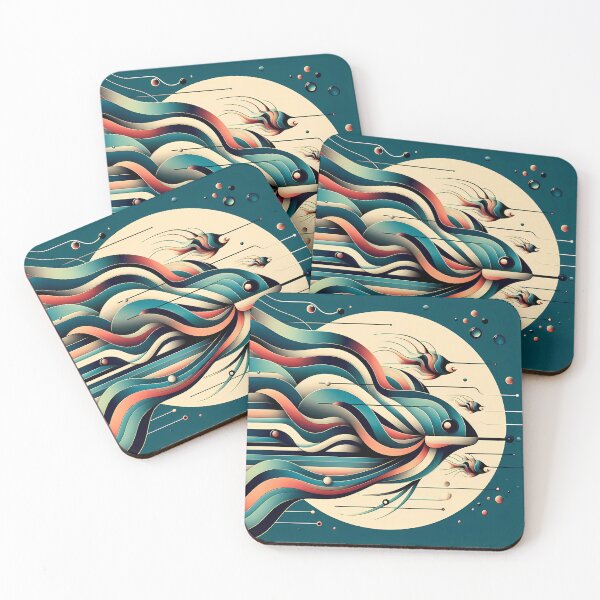 Item preview, Migrating fish designed and sold by Vibranta Studio.